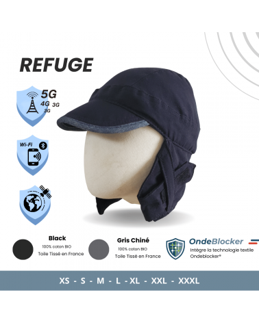 casquette couvre nuque anti ondes